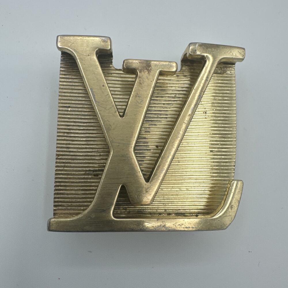 Louis Vuitton LV Iconic Gold Belt Buckle Unisex - Picture 2 of 6